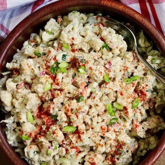 Cauliflower Potato Salad (Keto)