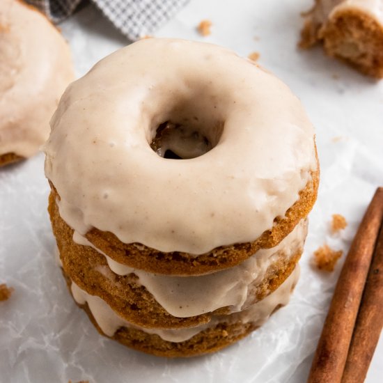 Apple Donuts with Apple Cider Glaze