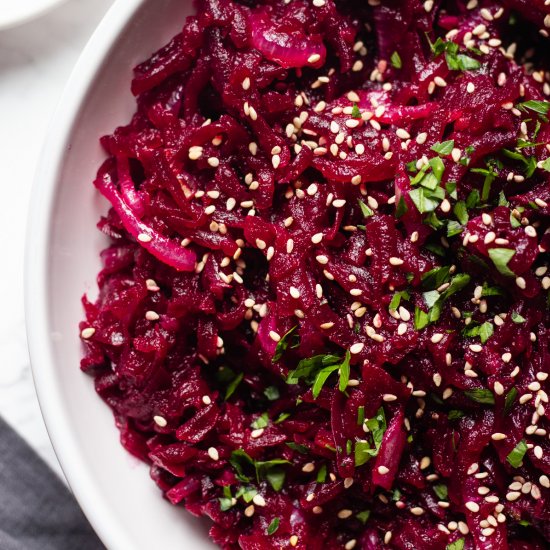 Vegan Beet Salad (Korean Style)