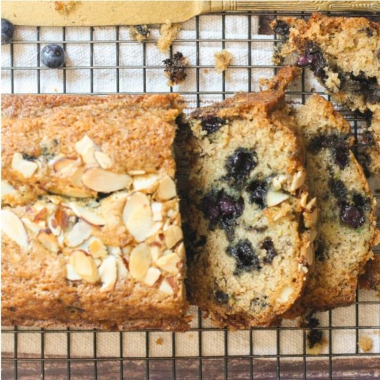 Blueberry Almond Zucchini Bread