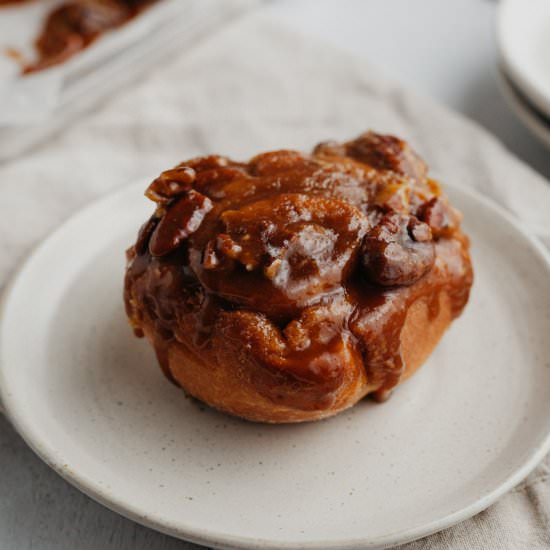 Caramel Cinnamon Rolls with Pecans