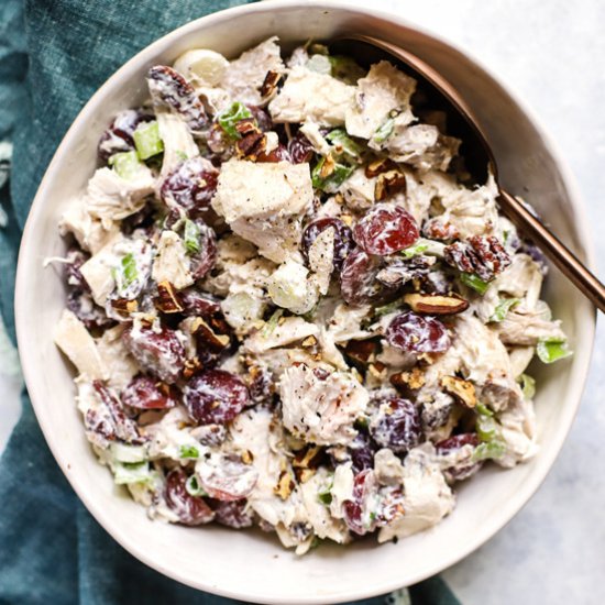 Chicken Salad with Grapes & Pecans