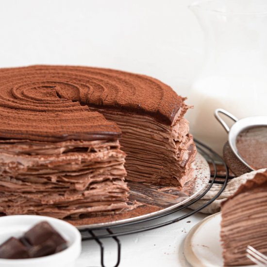 Chocolate Crepe Cake