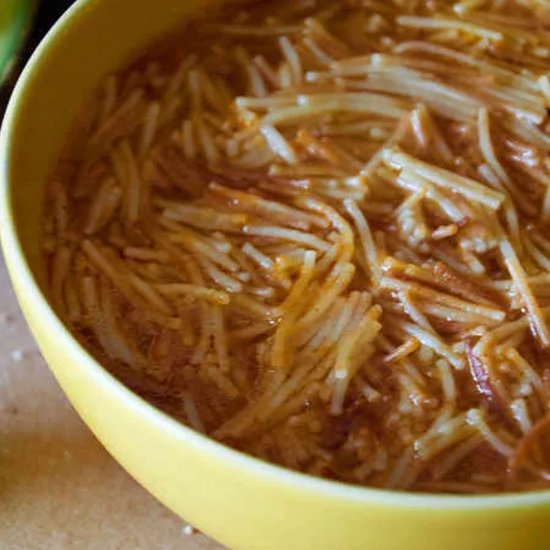 Traditional Sopa de Fideo