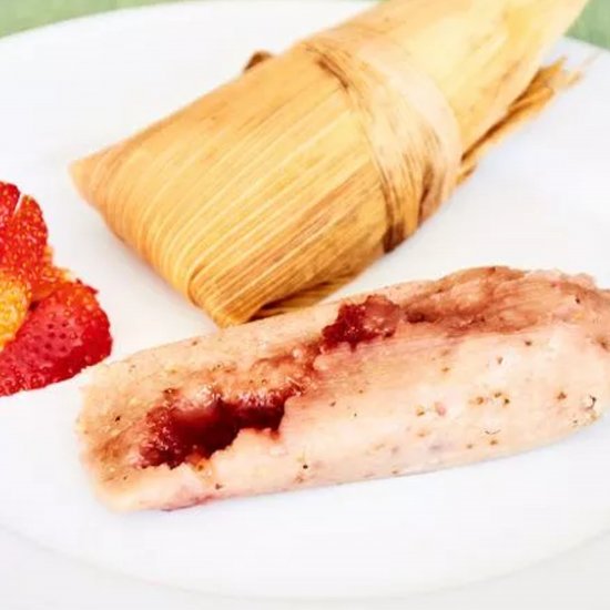 Vegan Strawberry Tamales