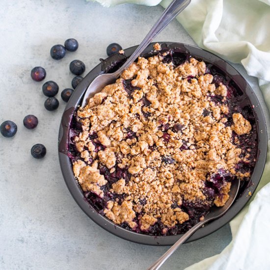 Easy Blueberry Crumble Recipe