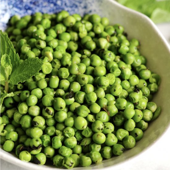 Minty Buttery Green Peas Recipe