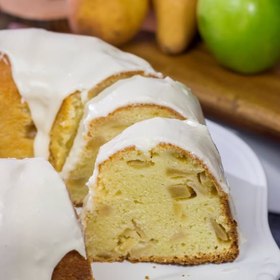 Apple Pear Pound Cake