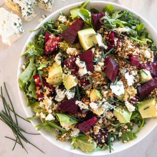 Roasted Beet and Kale Salad