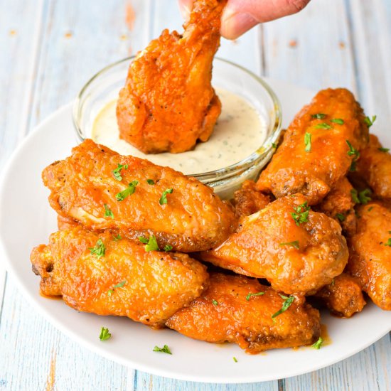 Low FODMAP Buffalo Chicken Wings