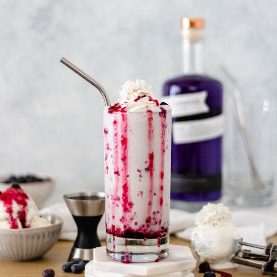 Mixed-Berry Ice Cream Shake