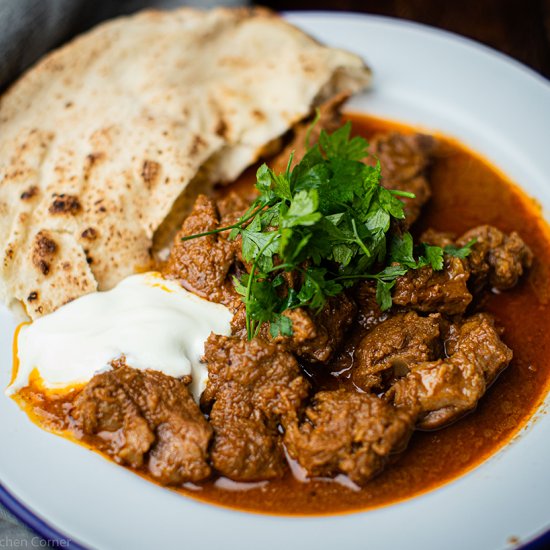 Homemade Rogan Josh curry