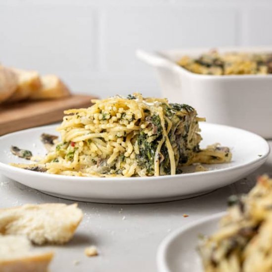 Baked Spaghetti with Spinach