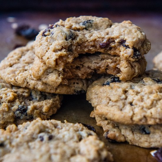 Gluten-Free Oatmeal Raisin Cookies