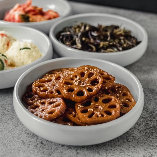 Korean Braised Lotus Root