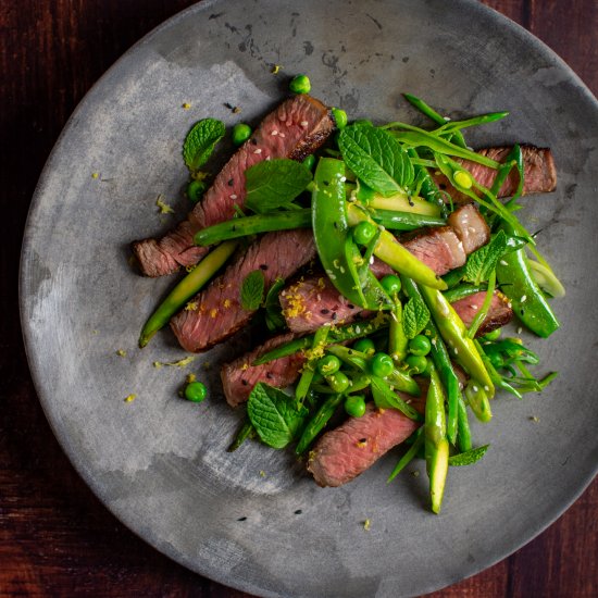 Steak and Vegetable Salad