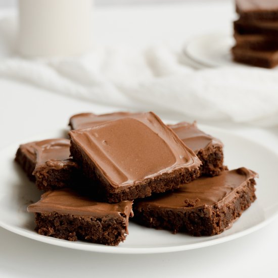 Homemade Brownies With Frosting