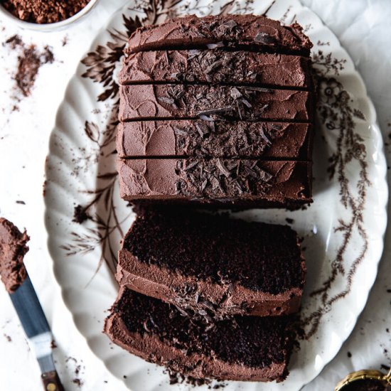 Extra Dark Chocolate Loaf Cake