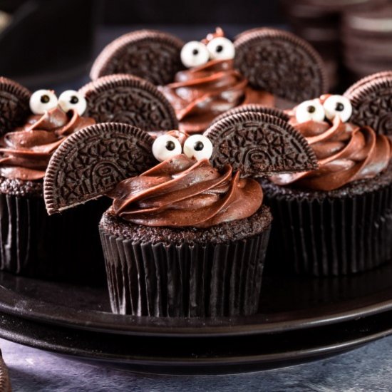 Halloween Bat Cupcakes