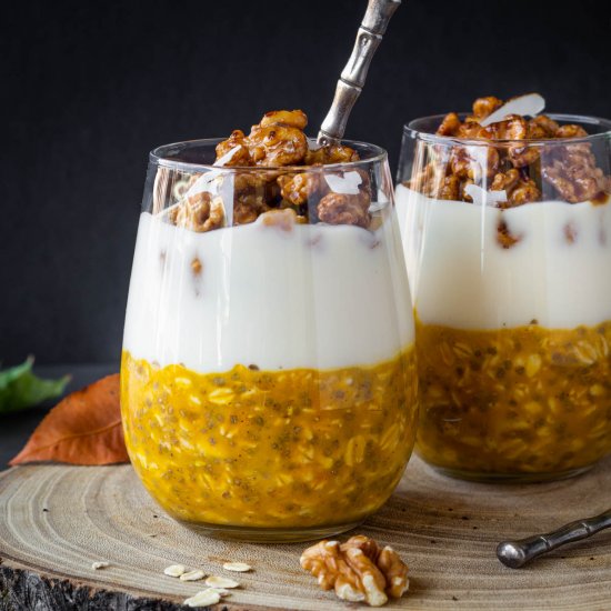 Vegan Pumpkin Pie Overnight Oats