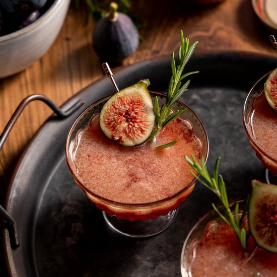 Fig and Rosemary Gin Smash