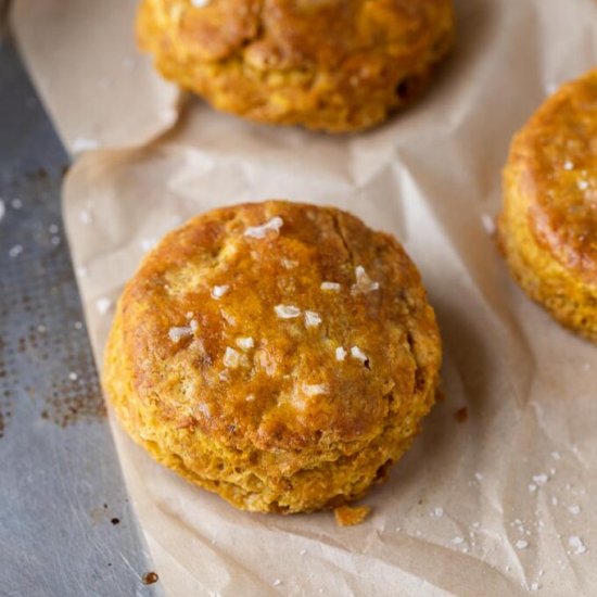 Small batch pumpkin biscuits