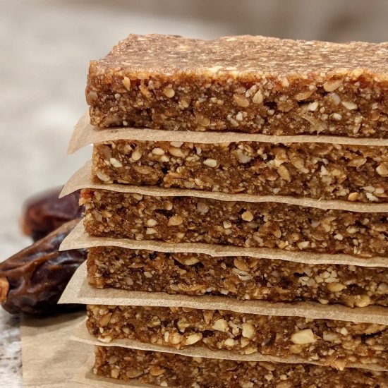 No Bake Homemade Date Bars