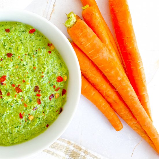 Vegan Carrot Top Pesto