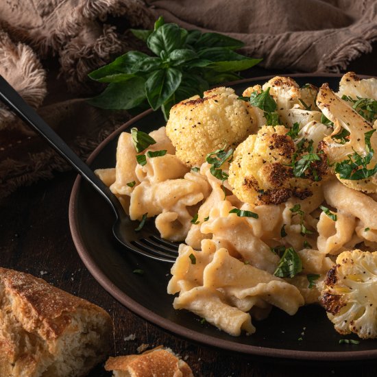 Roasted Cauliflower Alfredo