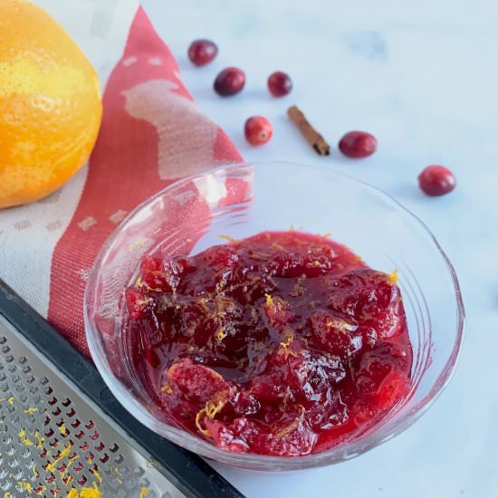 Fresh Orange Cranberry Sauce