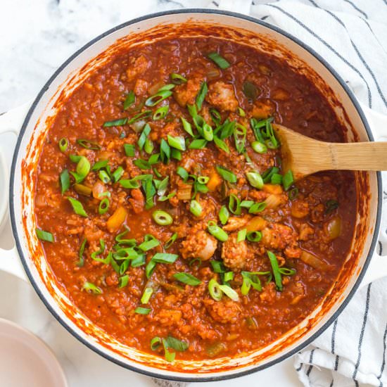 Chicken Jambalaya w/ Caul. Rice