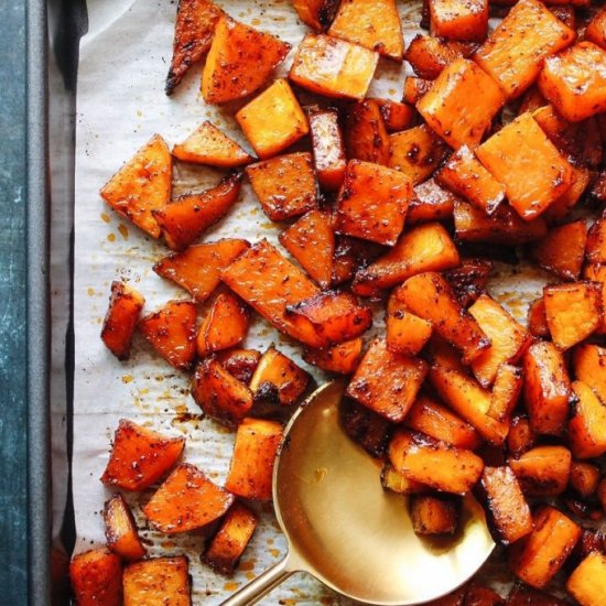 Sweet and Spicy Roasted Butternut