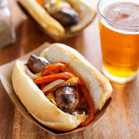 Brats in Beer for the Win