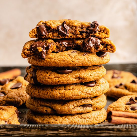 Pumpkin Chocolate Chip Cookies