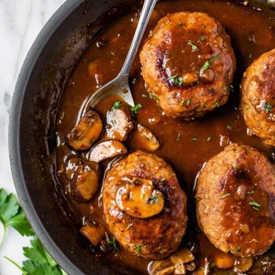 Salisbury Steak with Mushroom Gravy