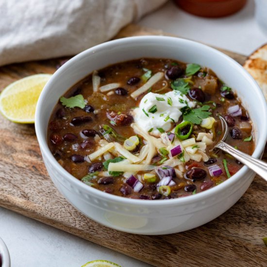 Vegetarian Black Bean Chili