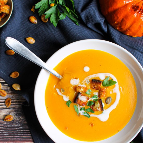 Creamy Roasted Pumpkin Soup