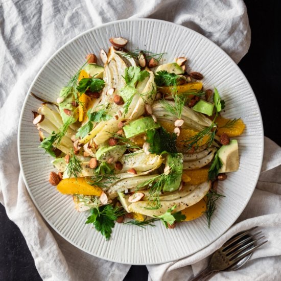 8 Ingredient Roasted Fennel Salad