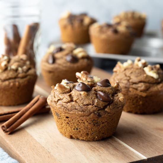 Healthy Vegan Pumpkin Muffins