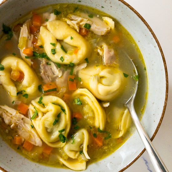 Chicken Tortellini Soup