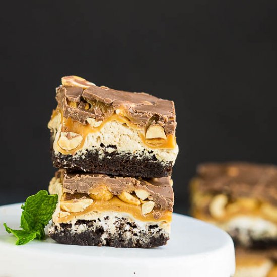 Snickers Brownie Bars