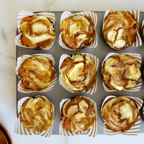 Cream Cheese Pumpkin Muffins