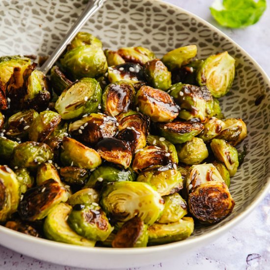 Balsamic Roasted Brussels Sprouts