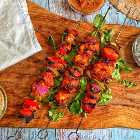 Baked Chicken Kabobs