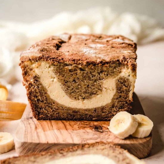 CREAM CHEESE FILLED BANANA BREAD