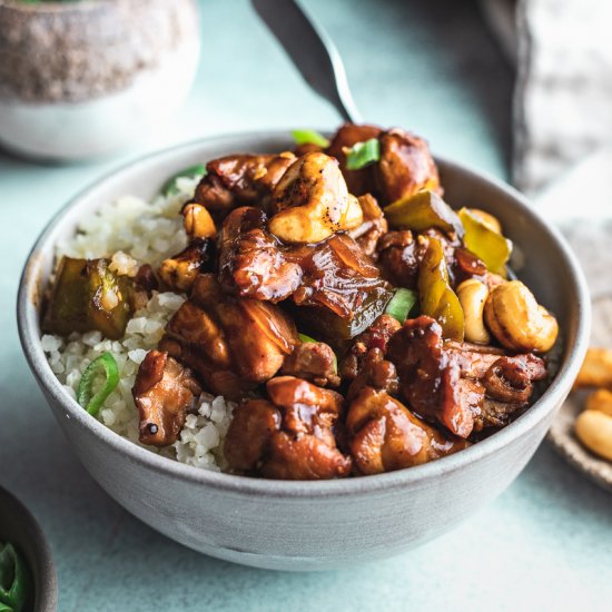 Keto Cashew Chicken