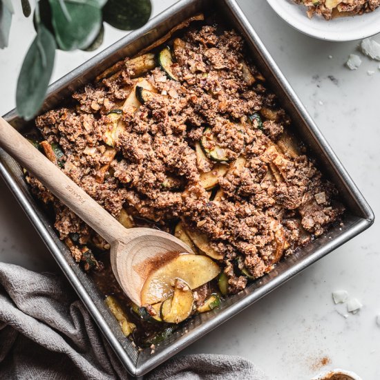 Keto Apple Zucchini Crisp