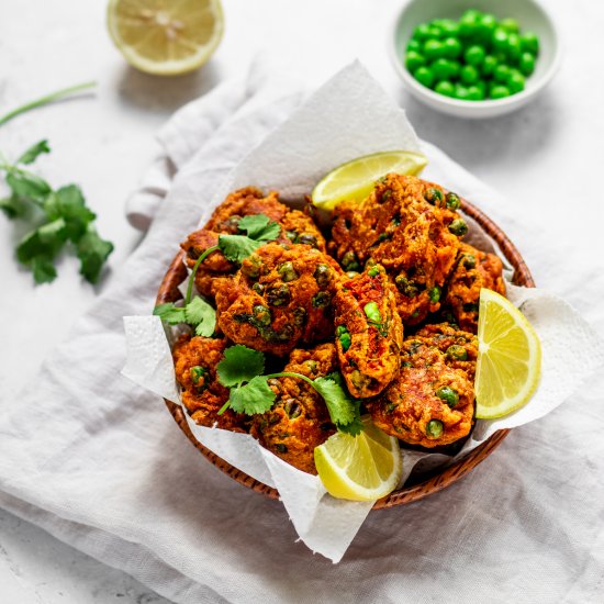 Spicy Pea Pakoras