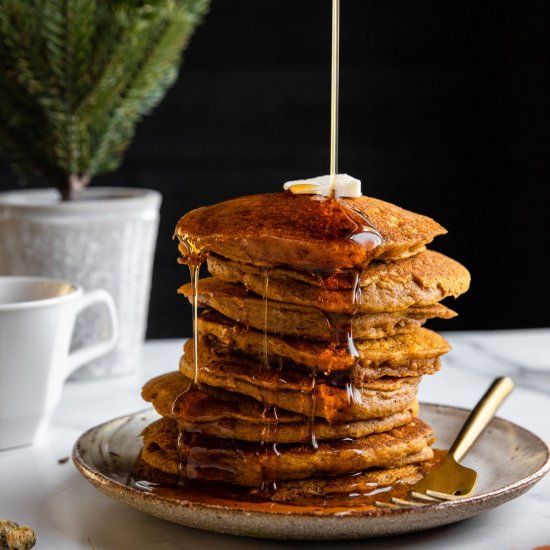 Vegan Pumpkin Pancakes