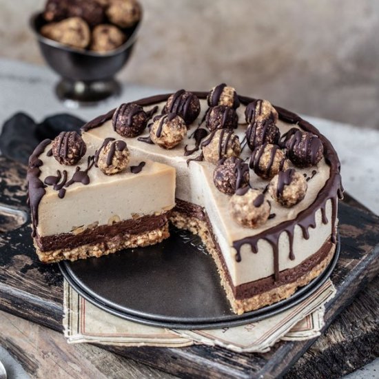 Peanut Butter Chocolate NoBake Cake